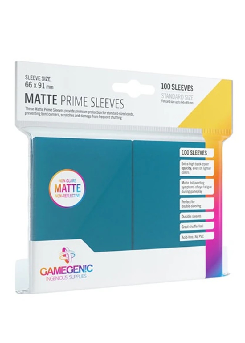 Gamegenic: Matte Prime Sleeves - Prime Azul